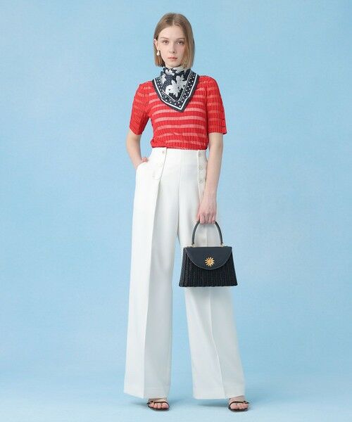 ANAYI / アナイ その他パンツ | ブライトツイルタックセーラーパンツ | 詳細8