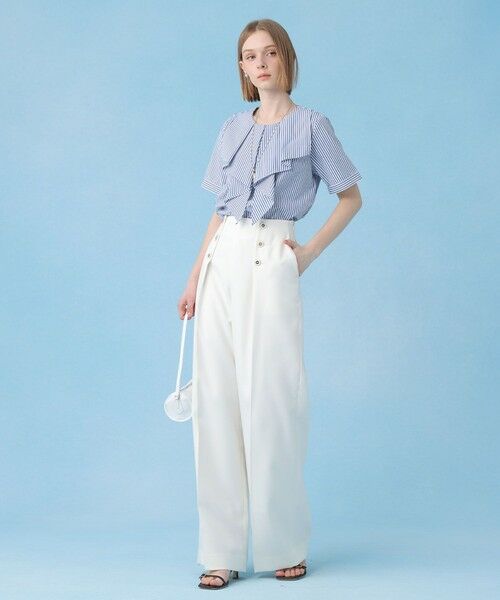 ANAYI / アナイ その他パンツ | ブライトツイルタックセーラーパンツ | 詳細9