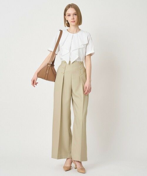 ANAYI / アナイ その他パンツ | ブライトツイルタックセーラーパンツ | 詳細30