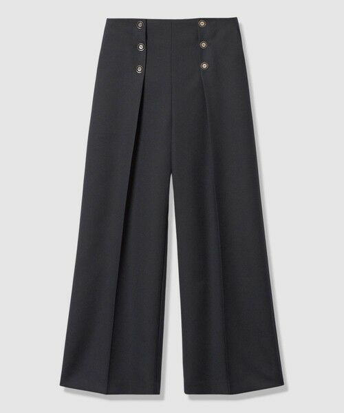 ANAYI / アナイ その他パンツ | ブライトツイルタックセーラーパンツ(navy (65))