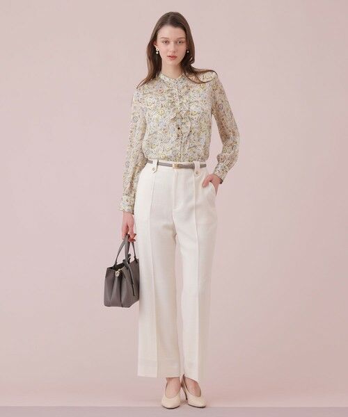 ANAYI / アナイ その他パンツ | ライトスラブセンタープレスパンツ | 詳細4