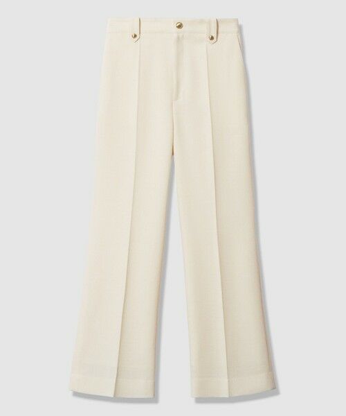 ANAYI / アナイ その他パンツ | ライトスラブセンタープレスパンツ(white (01))