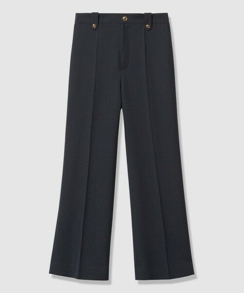 ANAYI / アナイ その他パンツ | ライトスラブセンタープレスパンツ(navy (65))