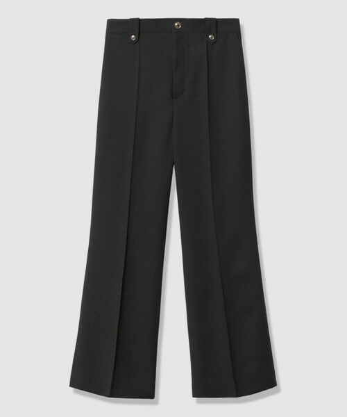 ANAYI / アナイ その他パンツ | ライトスラブセンタープレスパンツ(black (95))