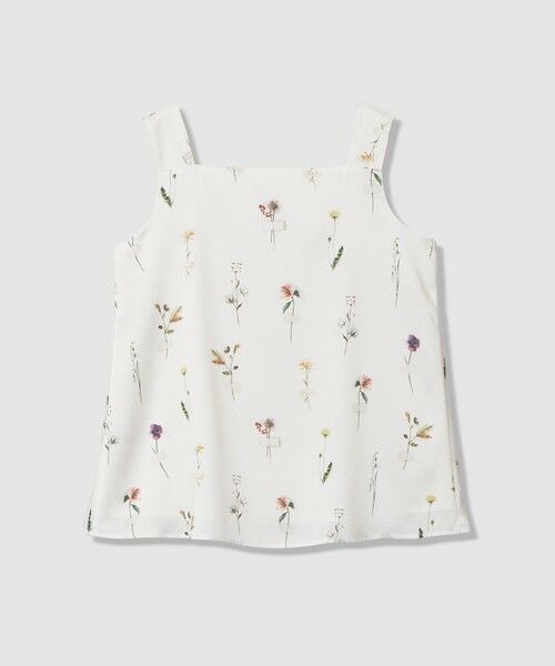 ANAYI / アナイ シャツ・ブラウス | 【セットアップ対象商品】ボタニカルサテンプリントスクエア ブラウス(white (01))