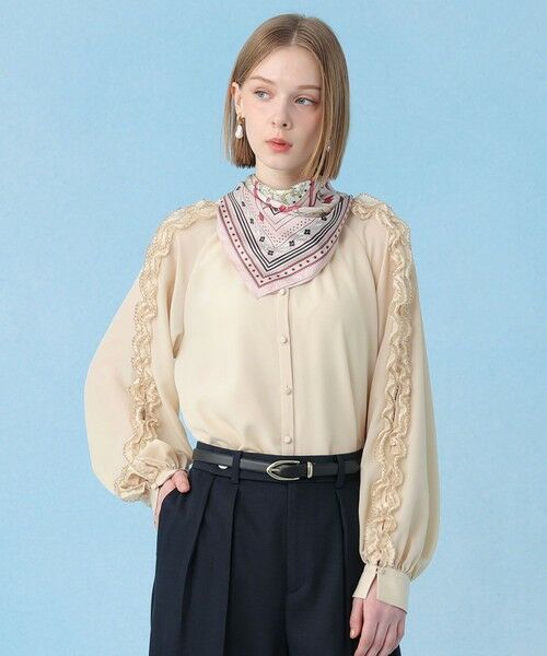 ANAYI / アナイ シャツ・ブラウス | ピコスカラスリーブスリット ブラウス | 詳細14