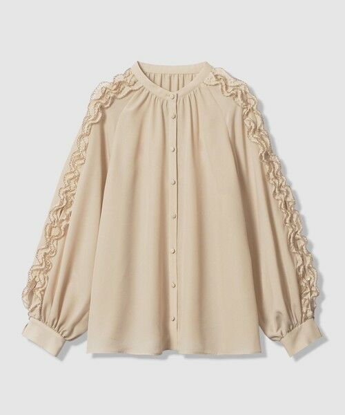 ANAYI / アナイ シャツ・ブラウス | ピコスカラスリーブスリット ブラウス（beige (11)）