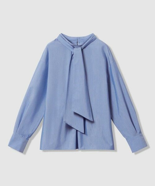ANAYI / アナイ シャツ・ブラウス | ブロードワイドリボンタイ ブラウス(blue (61))