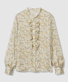 ANAYI / アナイ シャツ・ブラウス | ぼかしフラワーフリル ブラウス