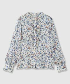 ANAYI / アナイ シャツ・ブラウス | ぼかしフラワーフリル ブラウス