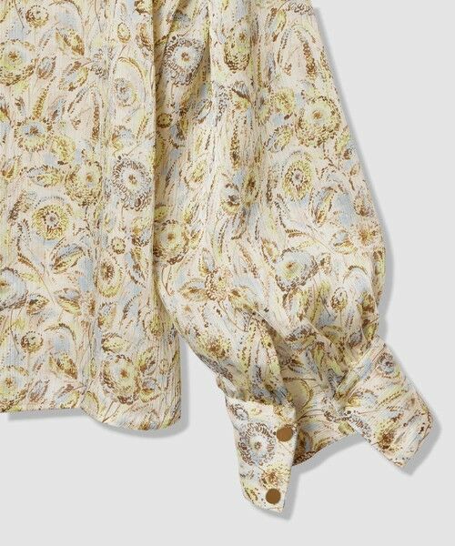 ANAYI / アナイ シャツ・ブラウス | ぼかしフラワーフリル ブラウス | 詳細4