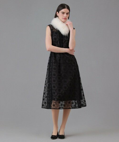 ANAYI / アナイ ロング・マキシ丈ワンピース | フラワー刺繍Aラインワンピース | 詳細11