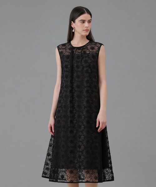 ANAYI / アナイ ロング・マキシ丈ワンピース | フラワー刺繍Aラインワンピース | 詳細5