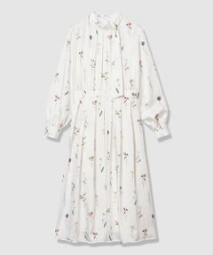 ANAYI / アナイ ロング・マキシ丈ワンピース | ボタニカルサテンプリントタック ワンピース