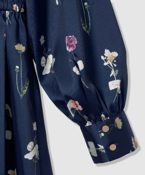 ANAYI / アナイ ロング・マキシ丈ワンピース | ボタニカルサテンプリントタック ワンピース | 詳細10