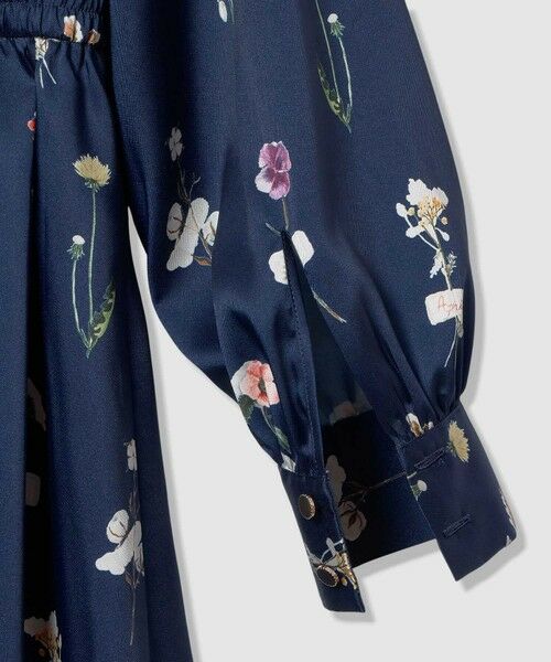 ANAYI / アナイ ロング・マキシ丈ワンピース | ボタニカルサテンプリントタック ワンピース | 詳細11