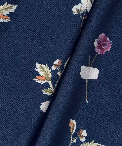 ANAYI / アナイ ロング・マキシ丈ワンピース | ボタニカルサテンプリントタック ワンピース | 詳細6