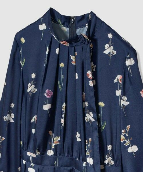 ANAYI / アナイ ロング・マキシ丈ワンピース | ボタニカルサテンプリントタック ワンピース | 詳細7