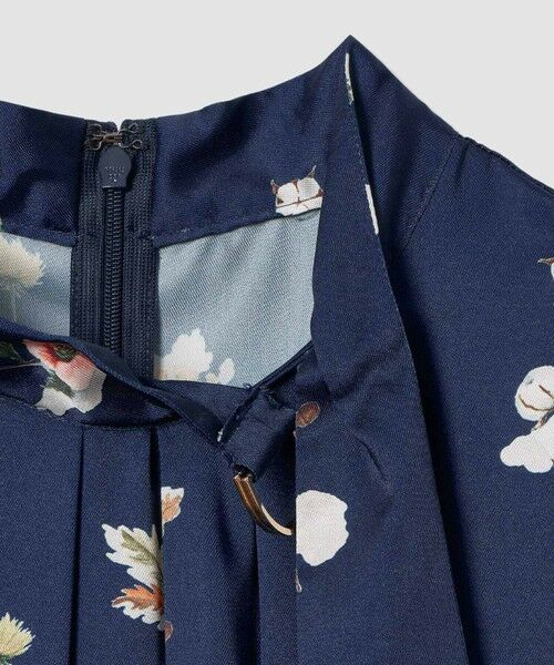 ANAYI / アナイ ロング・マキシ丈ワンピース | ボタニカルサテンプリントタック ワンピース | 詳細9