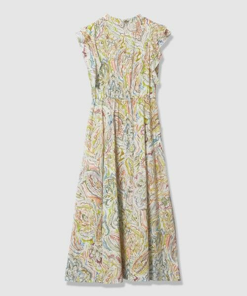 ANAYI / アナイ ロング・マキシ丈ワンピース | ペイントペイズリープリントフレア ワンピース | 詳細8