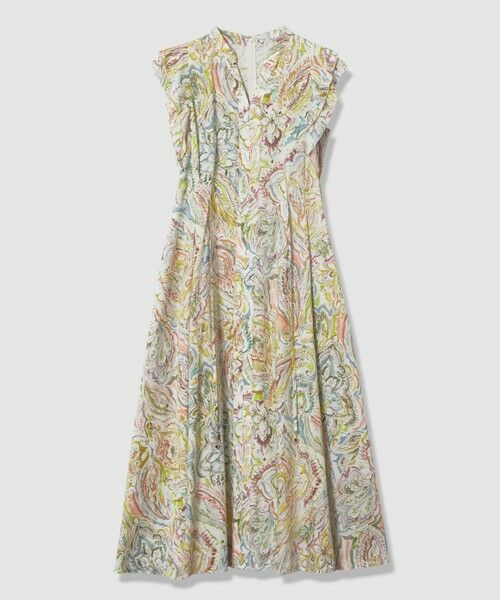 ANAYI / アナイ ロング・マキシ丈ワンピース | ペイントペイズリープリントフレア ワンピース | 詳細2