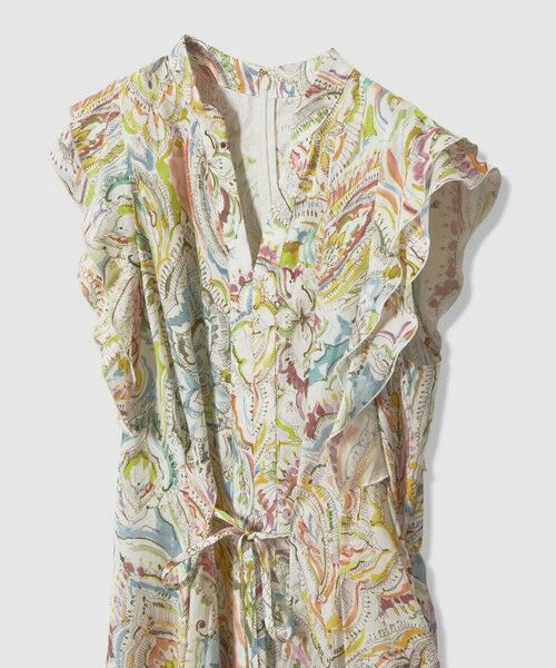 ANAYI / アナイ ロング・マキシ丈ワンピース | ペイントペイズリープリントフレア ワンピース | 詳細3