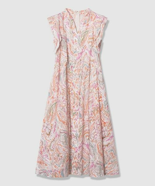 ANAYI / アナイ ロング・マキシ丈ワンピース | ペイントペイズリープリントフレア ワンピース | 詳細11