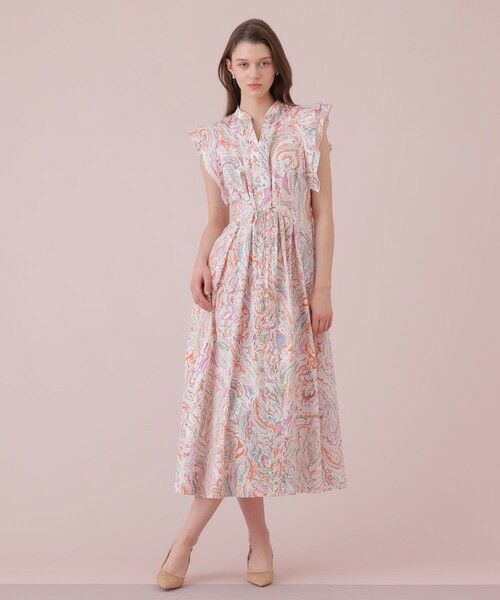 ANAYI / アナイ ロング・マキシ丈ワンピース | ペイントペイズリープリントフレア ワンピース | 詳細17