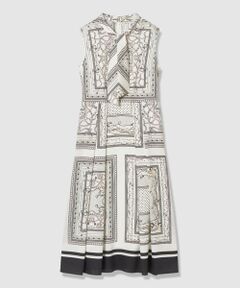 ANAYI / アナイ ミニ丈・ひざ丈ワンピース | スカーフプリントボウタイ ワンピース