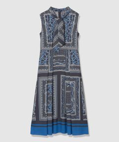 ANAYI / アナイ ミニ丈・ひざ丈ワンピース | スカーフプリントボウタイ ワンピース