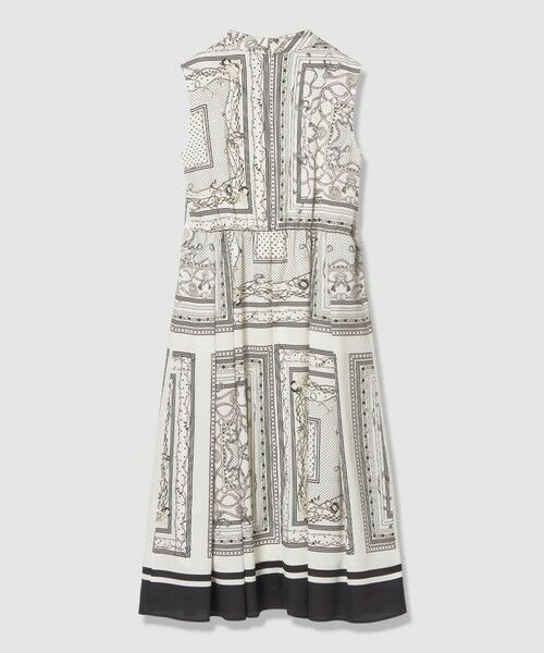 ANAYI / アナイ ミニ丈・ひざ丈ワンピース | スカーフプリントボウタイ ワンピース | 詳細1