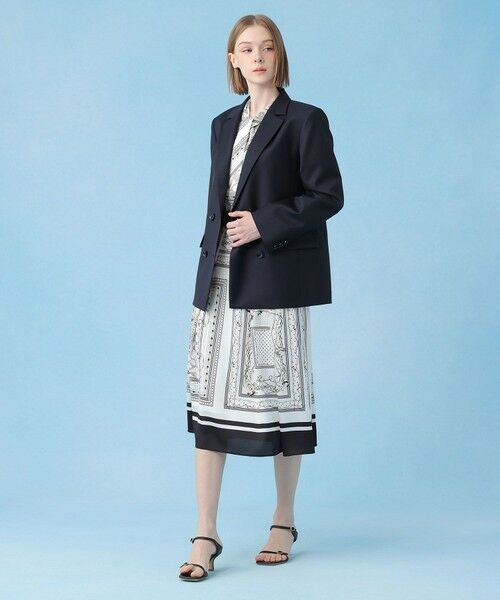 ANAYI / アナイ ミニ丈・ひざ丈ワンピース | スカーフプリントボウタイ ワンピース | 詳細8