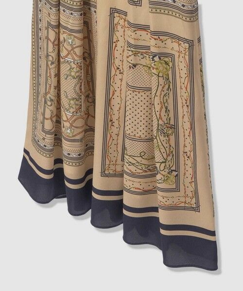 ANAYI / アナイ ミニ丈・ひざ丈ワンピース | スカーフプリントボウタイ ワンピース | 詳細7