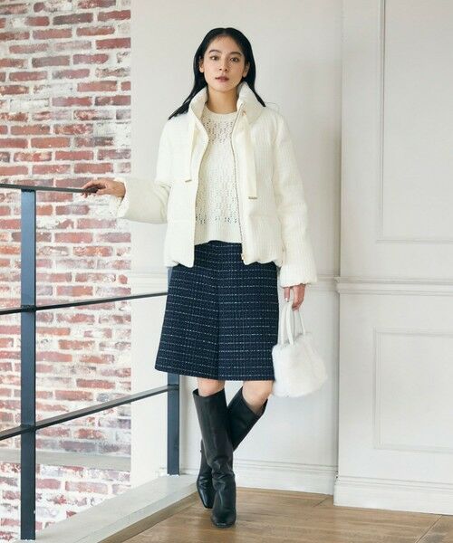 ANAYI / アナイ その他アウター | ラティスツイードダウンコート | 詳細8