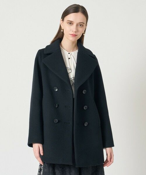 ANAYI / アナイ ピーコート | ラムウールビーバーPコート(black (95))