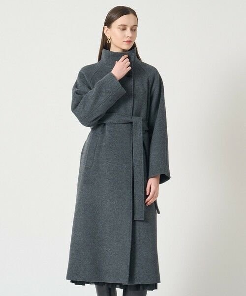 ANAYI / アナイ その他アウター | ラムウールビーバースタンドコート(charcoal grey (94))
