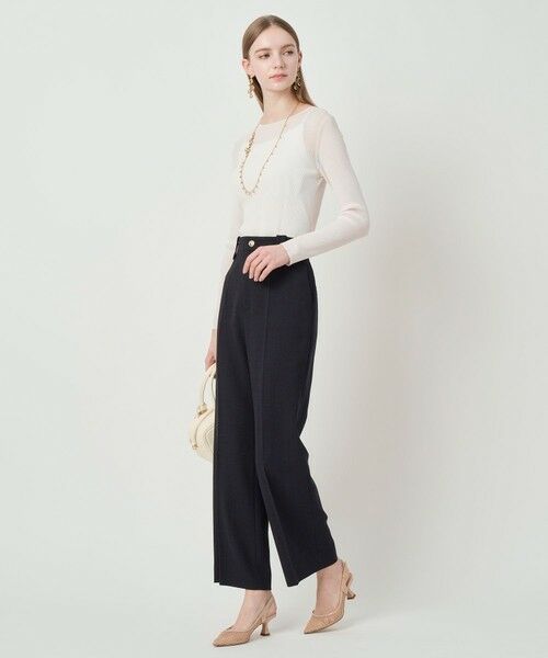 ANAYI / アナイ ニット・セーター | シアーコットンナイロンクルー プルオーバー | 詳細12