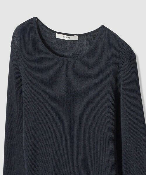 ANAYI / アナイ ニット・セーター | シアーコットンナイロンクルー プルオーバー | 詳細6