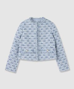 ANAYI / アナイ ノーカラージャケット | 【Eternal Line 2026】ミックスツイードノーカラー ジャケット