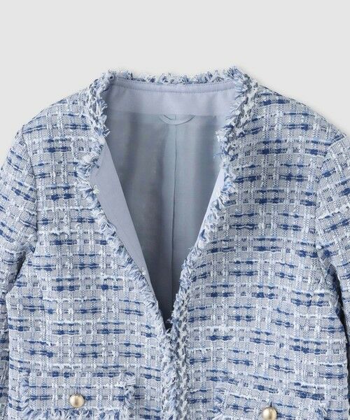ANAYI / アナイ ノーカラージャケット | 【Eternal Line 2026】ミックスツイードノーカラー ジャケット | 詳細2