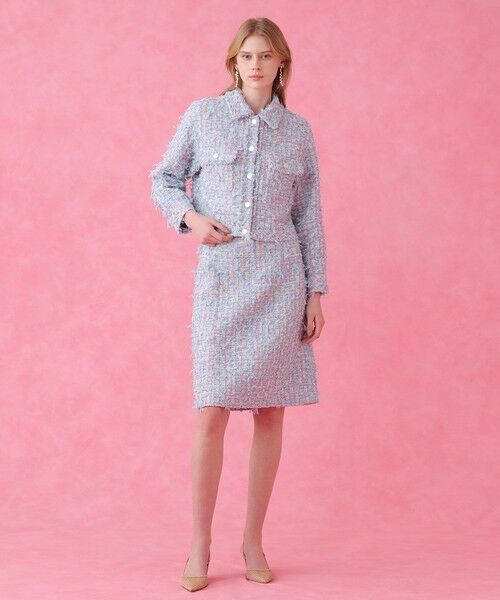 ANAYI / アナイ その他アウター | 【セットアップ対象商品】ブルーミックスツイードショート ジャケット | 詳細13