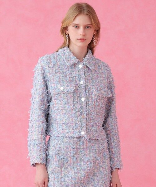 ANAYI / アナイ その他アウター | 【セットアップ対象商品】ブルーミックスツイードショート ジャケット | 詳細16
