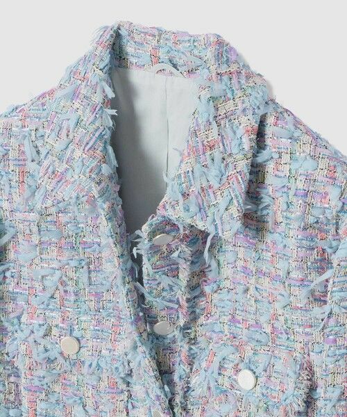 ANAYI / アナイ その他アウター | 【セットアップ対象商品】ブルーミックスツイードショート ジャケット | 詳細2