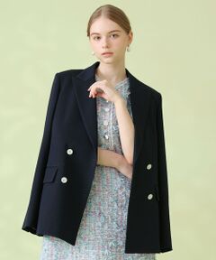 ANAYI / アナイ テーラードジャケット | 【セットアップ対象商品】オックスストレッチダブル ジャケット