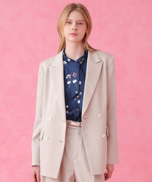 ANAYI / アナイ テーラードジャケット | 【セットアップ対象商品】オックスストレッチダブル ジャケット | 詳細10