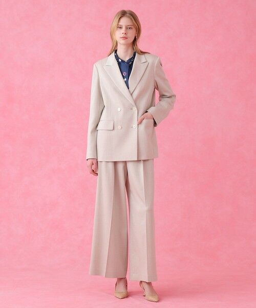 ANAYI / アナイ テーラードジャケット | 【セットアップ対応商品】オックスストレッチダブル ジャケット | 詳細4