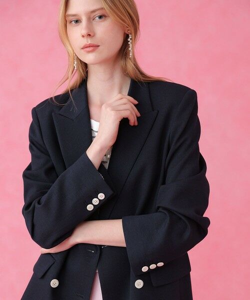ANAYI / アナイ テーラードジャケット | 【セットアップ対応商品】オックスストレッチダブル ジャケット | 詳細30