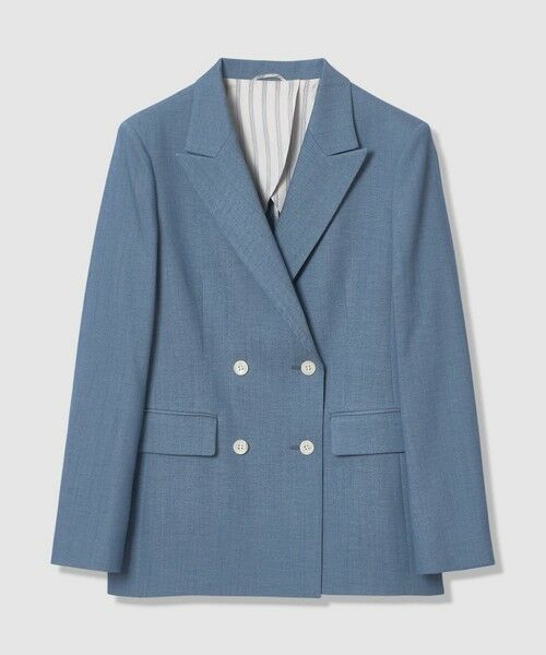 ANAYI / アナイ テーラードジャケット | 【セットアップ対象商品】オックスストレッチダブル ジャケット(indigo (66))