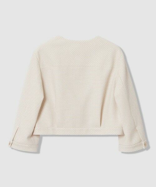 ANAYI / アナイ ノーカラージャケット | 【セットアップ対象商品】ドビーツイードノーカラーブルゾン | 詳細1