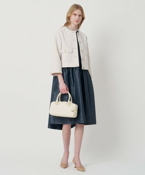 ANAYI / アナイ ノーカラージャケット | 【セットアップ対象商品】ドビーツイードノーカラーブルゾン | 詳細7